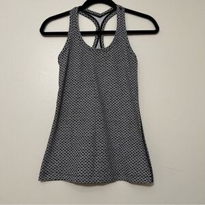 Lululemon Black & White Racerback‎ Tank Top | size 4
